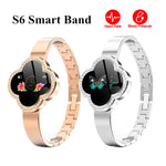 S6 Women Smart Wristband Waterproof Ip67 Smart Fitness Bracelet Heart Rate Blood Pressure Fitness Tracker Call Message Reminder