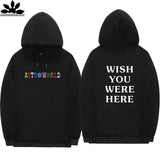 TRAVIS SCOTT ASTROWORLD WISH YOU WERE HERE HOODIES fashion letter ASTROWORLD HOODIE streetwear Man woman Pullover Sweatshirt