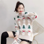 New fashion Christmas Sweater Women Casual Pullover Oversized Knitted Sweater Winter Jumper Autumn Knitwear