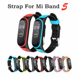 Replaceable Strap for Xiaomi Mi Band 5 4 3 Breathable Strap on Mi Band4 band3 Band5 Belt on xiaomi Mi Band 3 4 5