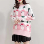 New fashion Christmas Sweater Women Casual Pullover Oversized Knitted Sweater Winter Jumper Autumn Knitwear