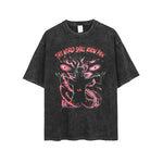 Men's New Heavy Street Retro T-Shirt Street Tide Round Neck Edging Short-Sleeved T-Shirt Men And Women Couple