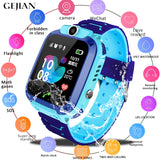 Kids Watches Positioning Wristwatch Tracker SIM Card Call Location Finder Anti-Lost Monitor Camera Photo Children Watch