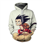 Cartoon hoodie seven dragon ball Z pocket hooded sweatshirt sleeves for men and women wearing