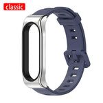 New Original Mijobs Youth Strap For Xiaomi Mi Band 5 Bracelet Metal Frame Strap For Xiaomi Mi Band 4 Silicone Strap Replacement