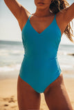 Positano Swimsuit - Ocean Blue - shop.livefree.co.uk