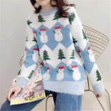 New fashion Christmas Sweater Women Casual Pullover Oversized Knitted Sweater Winter Jumper Autumn Knitwear