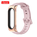 New Original Mijobs Youth Strap For Xiaomi Mi Band 5 Bracelet Metal Frame Strap For Xiaomi Mi Band 4 Silicone Strap Replacement