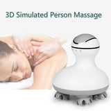 New 3D Waterproof Electric Head Massager Wireless Scalp Massage Promote Hair Growth Body Deep Tissue Kneading Vibrating