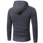 Men's Hooded Achille Sweater Plus Velvet Thick Sweater for Male Tops Long-sleeved Sweater