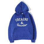 Cocaine And Caviar Crooks and Castles LIL Wayne Graphic Hoodie Men's Boy's Women's Girl's Sweatshirt Tops White Red Yellow Grey