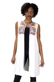 Sheer Lightweight Summer Beach Cover Up Kimono Embroidered Cardigan - shop.livefree.co.uk