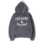 Cocaine And Caviar Crooks and Castles LIL Wayne Graphic Hoodie Men's Boy's Women's Girl's Sweatshirt Tops White Red Yellow Grey