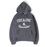 Cocaine And Caviar Crooks and Castles LIL Wayne Graphic Hoodie Men's Boy's Women's Girl's Sweatshirt Tops White Red Yellow Grey