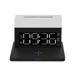 Multifunctional Wireless Charger 15W Fast Charge Desk Lamp Alarm Clock 6 in 1 for Apple Huawei