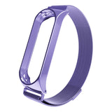 For Xiaomi Band 3 4 Lannis Strap With Millet Metal Frame Magnetic Adsorption Loop Stainless Steel Wristband Bracelet