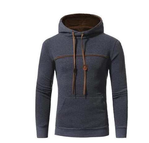 Men's Hooded Achille Sweater Plus Velvet Thick Sweater for Male Tops Long-sleeved Sweater