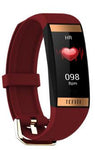 E78 Women bracelet watch men heart rate blood pressure smart wristband fitness band tracker Ip68 waterproof sport watch swim