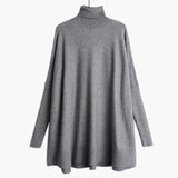 Oversized Knitting Sweater Loose Fit  Turtleneck Long Sleeve Women Pullovers New Fashion Tide Spring Autumn  19A-a43