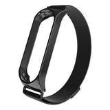 For Xiaomi Band 3 4 Lannis Strap With Millet Metal Frame Magnetic Adsorption Loop Stainless Steel Wristband Bracelet