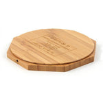 Heart Shape Wood Bamboo Qi Wireless Charger Desktop Charging Pad For iPhone