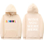 TRAVIS SCOTT ASTROWORLD WISH YOU WERE HERE HOODIES fashion letter ASTROWORLD HOODIE streetwear Man woman Pullover Sweatshirt