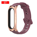 New Original Mijobs Youth Strap For Xiaomi Mi Band 5 Bracelet Metal Frame Strap For Xiaomi Mi Band 4 Silicone Strap Replacement