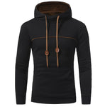 Men's Hooded Achille Sweater Plus Velvet Thick Sweater for Male Tops Long-sleeved Sweater