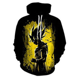 Cartoon hoodie seven dragon ball Z pocket hooded sweatshirt sleeves for men and women wearing