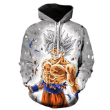 Cartoon hoodie seven dragon ball Z pocket hooded sweatshirt sleeves for men and women wearing