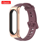 New Original Mijobs Youth Strap For Xiaomi Mi Band 5 Bracelet Metal Frame Strap For Xiaomi Mi Band 4 Silicone Strap Replacement