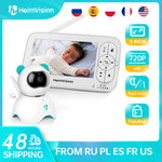 HeimVision HM136 Baby Sleep Monitor with Camera 720P Video 5 Inch LCD Screen Nanny Security Night Vision Temperature Camera