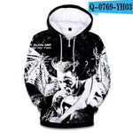 Rapper XXX Tentacion Cotton Hoodies sweatshirts 3D Hip Hop Singer xxxtentacion Uniform mens hoodies Hip Hop sweatshirt