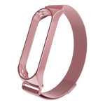 For Xiaomi Band 3 4 Lannis Strap With Millet Metal Frame Magnetic Adsorption Loop Stainless Steel Wristband Bracelet