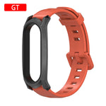 New Original Mijobs Youth Strap For Xiaomi Mi Band 5 Bracelet Metal Frame Strap For Xiaomi Mi Band 4 Silicone Strap Replacement