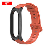 New Original Mijobs Youth Strap For Xiaomi Mi Band 5 Bracelet Metal Frame Strap For Xiaomi Mi Band 4 Silicone Strap Replacement