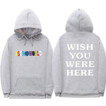 TRAVIS SCOTT ASTROWORLD WISH YOU WERE HERE HOODIES fashion letter ASTROWORLD HOODIE streetwear Man woman Pullover Sweatshirt