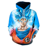 Cartoon hoodie seven dragon ball Z pocket hooded sweatshirt sleeves for men and women wearing