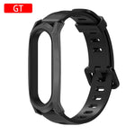 New Original Mijobs Youth Strap For Xiaomi Mi Band 5 Bracelet Metal Frame Strap For Xiaomi Mi Band 4 Silicone Strap Replacement