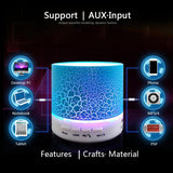 A9 LED Bluetooth Speaker Mini Speakers Hands Free Portable Wireless Speaker With TF Card Mic USB Audio Music Player