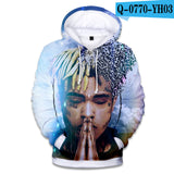 Rapper XXX Tentacion Cotton Hoodies sweatshirts 3D Hip Hop Singer xxxtentacion Uniform mens hoodies Hip Hop sweatshirt