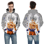 Cartoon hoodie seven dragon ball Z pocket hooded sweatshirt sleeves for men and women wearing