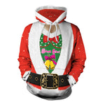 3D Unisex Printing Hooded Sweater Novelty Sweaters Ugly Christmas Sweater Funny Christmas Sweater Pullover Lovers Clothing