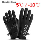 NEWBOLER 100% Waterproof Winter Cycling Gloves Windproof Outdoor Sport Ski Gloves For Bike Bicycle Scooter Motorcycle Warm Glove