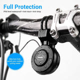 Bike Bell Charging Speaker USB Recharged Mini Electric Bike Horn 4 Modes Cycling Electric Bicycle Accessories for Scooter, MTB