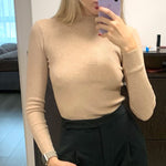 Marwin New-coming Autumn Winter Top Pull Femme Turtleneck Pullovers Sweaters Long Sleeve Slim Oversize Korean Women&#39;s Sweater