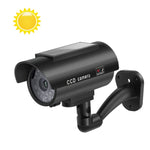 Solar Power Dummy Camera Outdoor Simulation Indoor Bullet LED Light Monitor Security Waterproof Fake  CCTV Surveillance