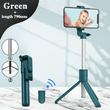 Selfie Stick Wireless Bluetooth Compatible Foldable Mini Tripod For Phone With Fill Light Shutter Remote Control For IOS Android