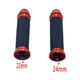 Motorcycle grips hand rubber pedal biker scooter handlebar grips modified handlebar throttle turn Grip Settle Handle Grips