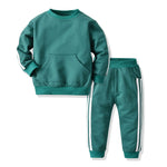 top and top Baby Clothing Sets Baby Boy Girls Clothes 2PCS Outfits Fleece Hooded Tops Pants Bebes Tracksuit Sports Clothes